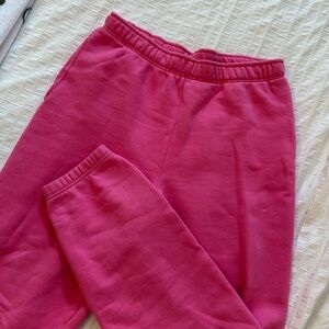 Pink TNA COZY Fleece Boyfriend Sweatpants